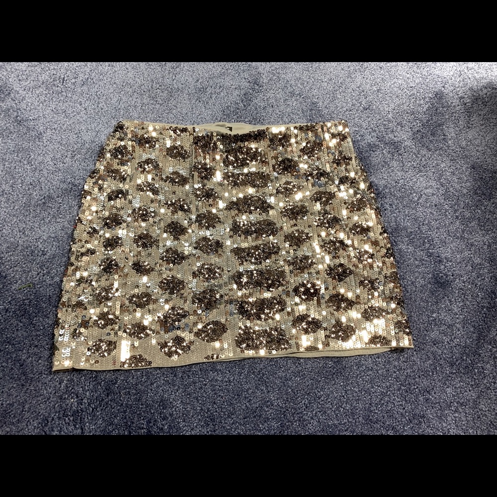 Express sequin skirt extra small